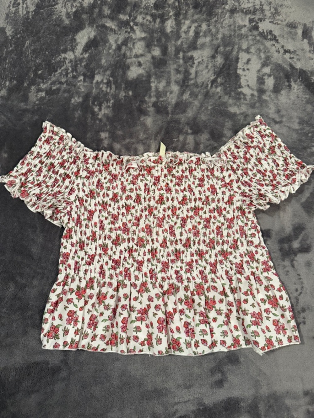 Live 4 Truth White Crop Top with Pink Floral Print